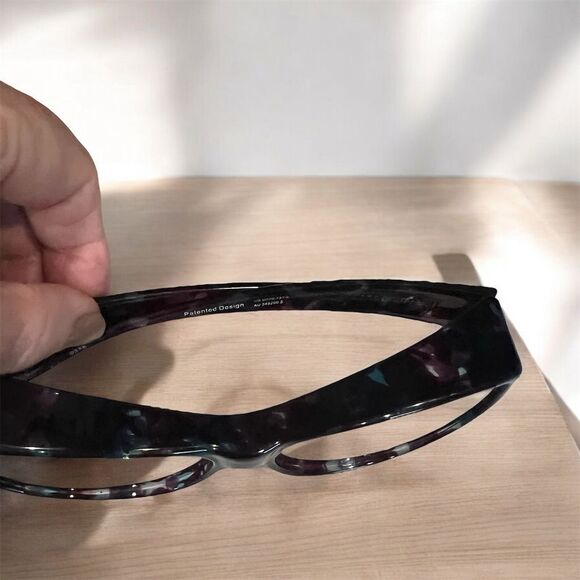 Jonathan Paul Unisex Fitover Sunglasses Purple Wrap Gray Lens UV400 - Picture 6 of 6